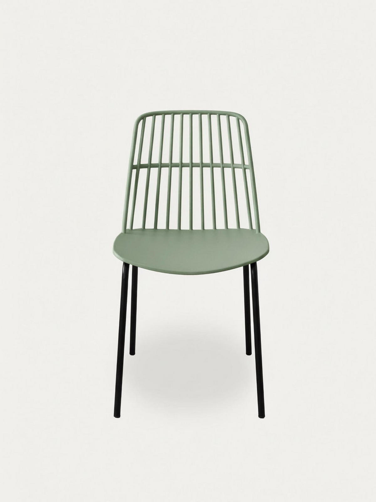 STUHL Taos Grün 45.5 cm x 82 cm - Grün, Kunststoff (45/82/55cm) - Kenay Home