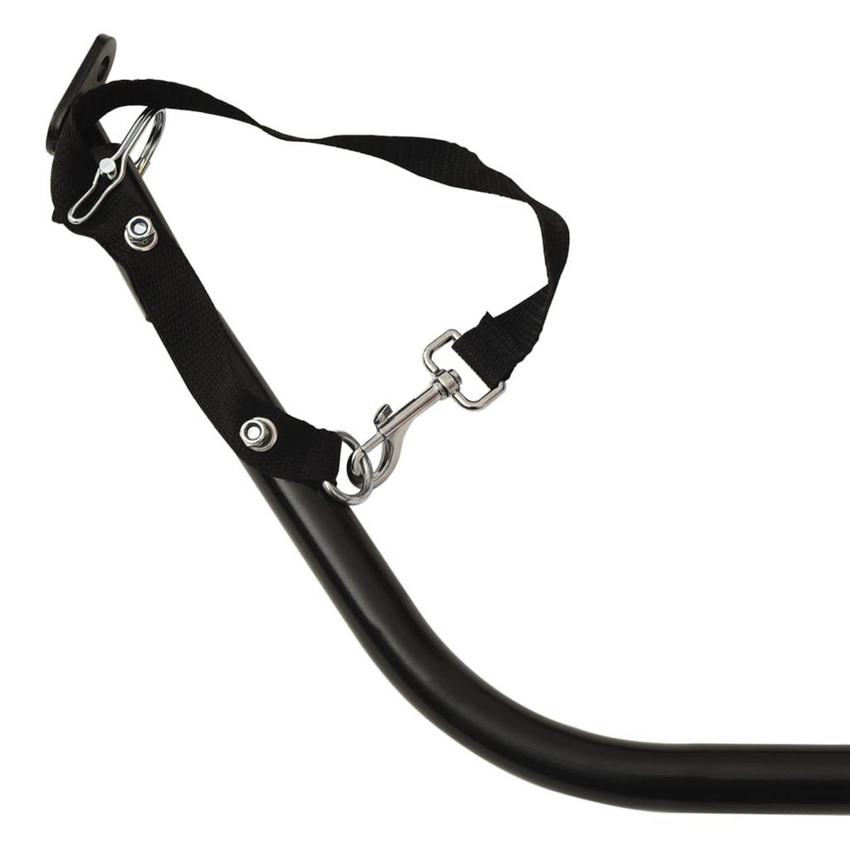FAHRRADANHÄNGER Schwarz Und Rot 45 Kg Eisen - Rot, Metall (62.5/59/124cm) - vidaXL