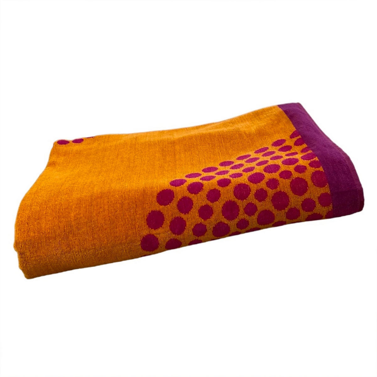 STRANDTUCH Frottee Velours Jacquard Spirale 140x180 400g/m² - Orange, Textil (140/180cm) - LE COMPTOIR DE LA PLAGE