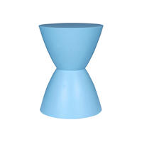 BEISTELLTISCH Abbey Blau 33/33/45 cm - Blau, Holz (33/33/45cm) - Starfurn