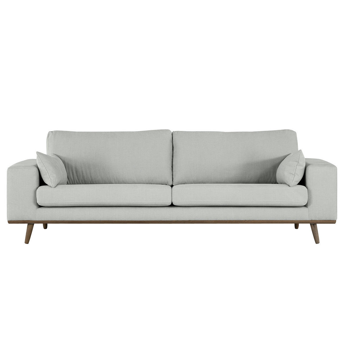 3-SITZER SOFA - Grau, Naturmaterialien (237/81/88cm) - home24