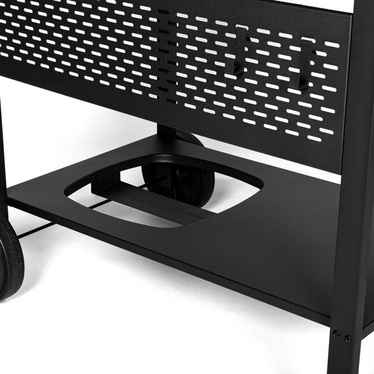 BEISTELLTISCH Schwarz - Schwarz, Metall (60/75.5/121cm) - Somagic