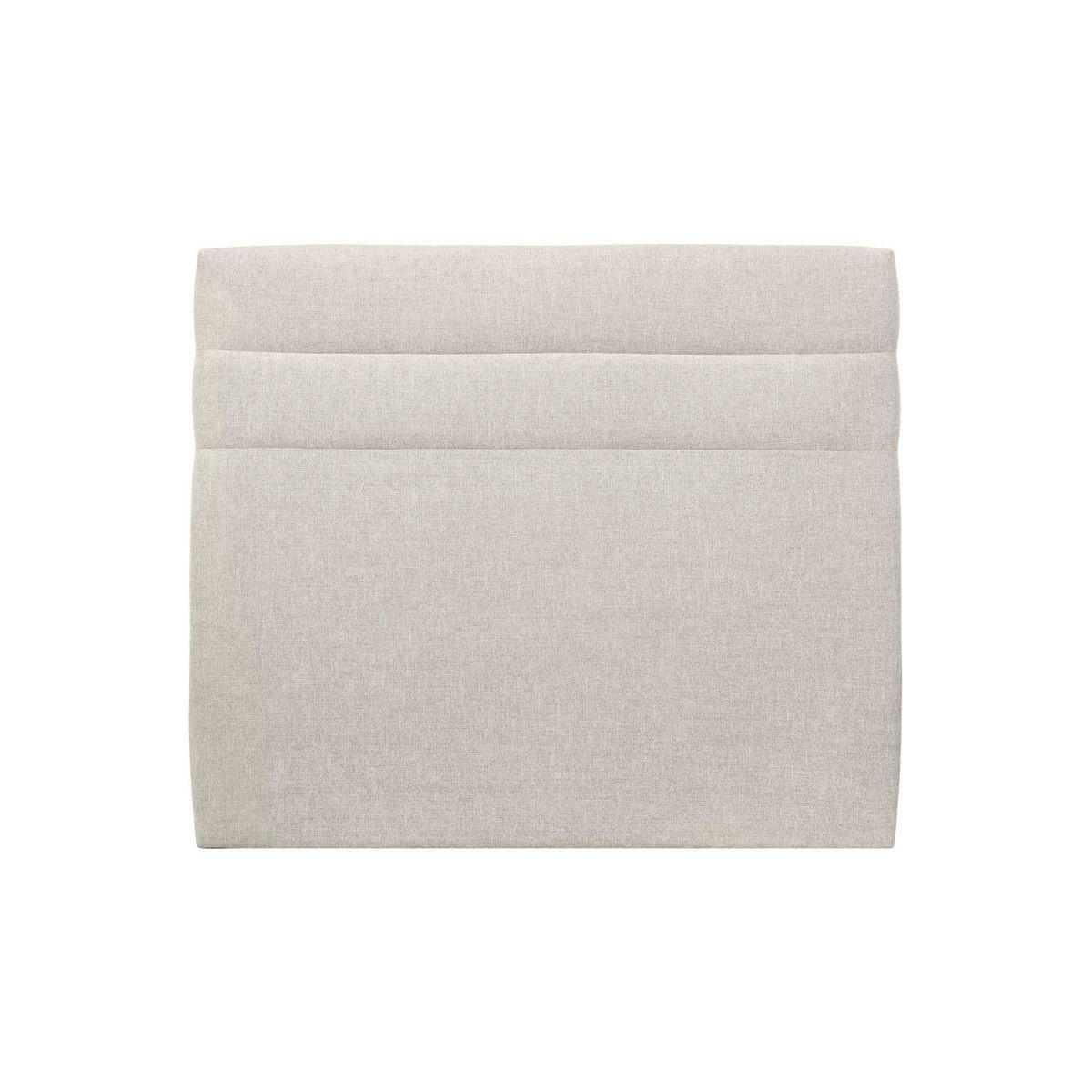 KOPFTEIL Modell Linien – Hellbeiger Stoff 180 cm - Beige, Karton/Holz (180/120/10cm) - Sommeil de Plomb