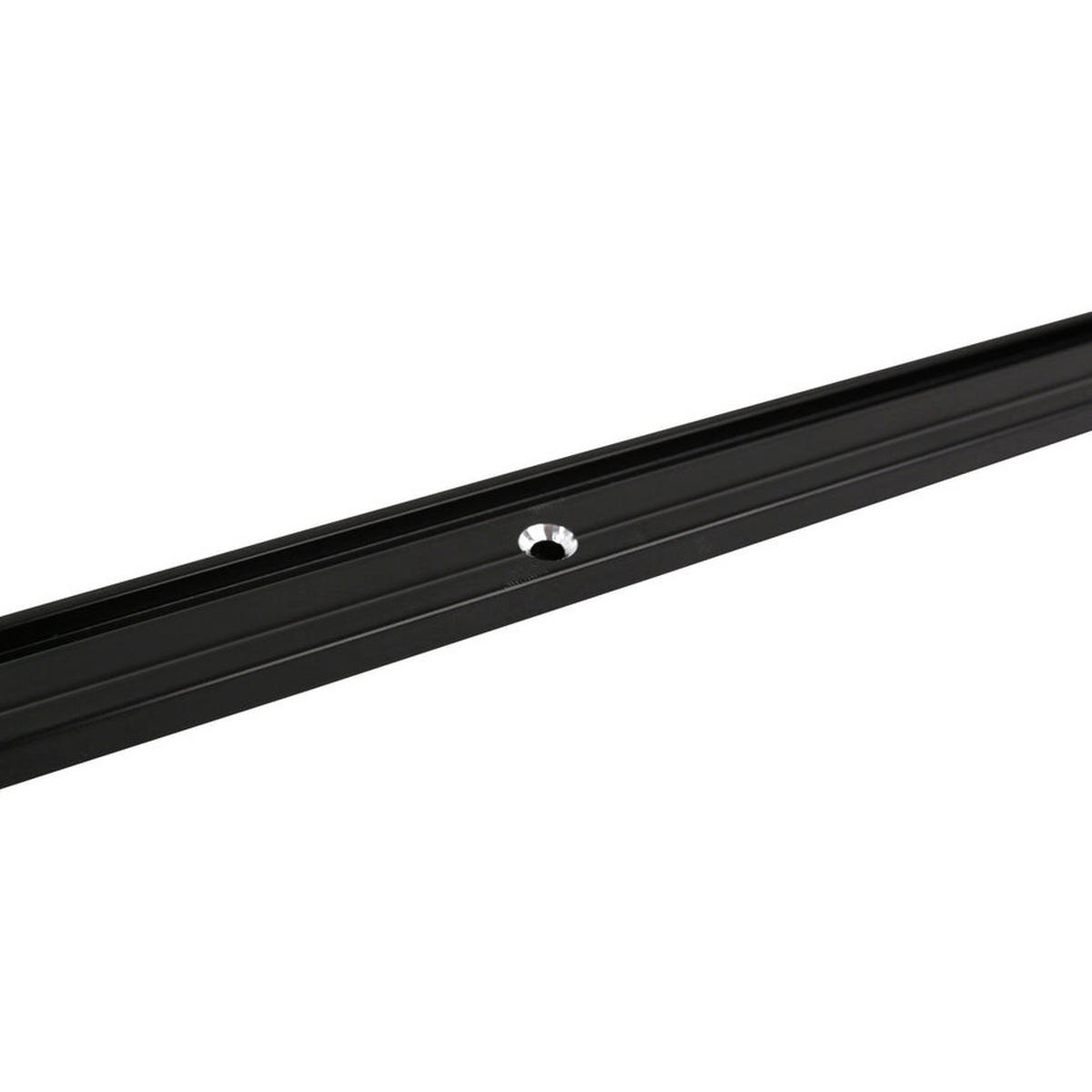 GARDINENSCHIENE auf Maß 1-lauf Deckenmontage Minimal 60cm - Schwarz, Metall (60cm) - Deco-Raum