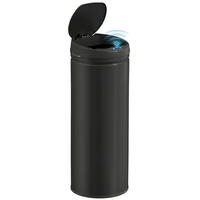 ABFALLEIMER Schwarz 1 Stück - Schwarz, Metall (30.5/85/30.5cm) - GiPP