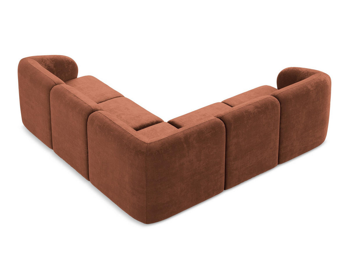 SOFAELEMENT Rechts Bouclé Stoff Schwarz - Schwarz, Holzwerkstoff/Kunststoff (91/75/166cm) - Makamii