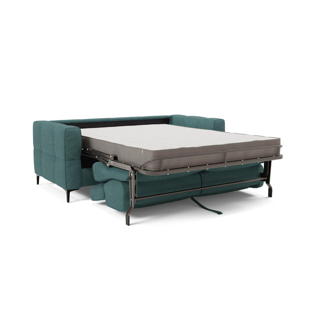 SCHLAFSOFA Gardenia - Petrol, Metall (178/88/94cm) - Divani.store