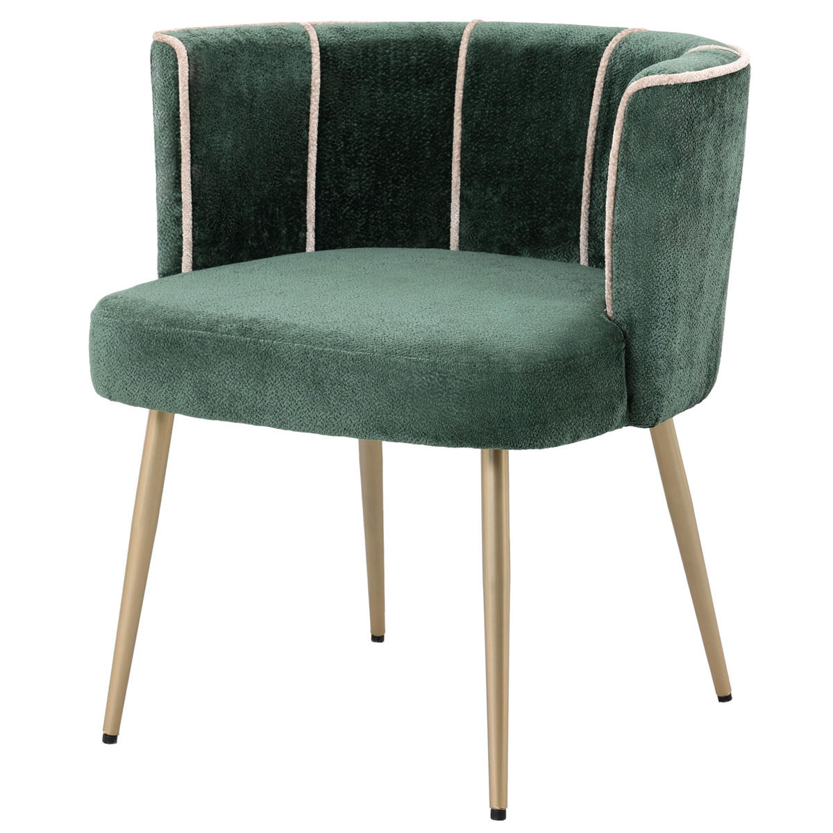 ESSZIMMERSTUHL Nell Grün 59/66/75cm - Grün, Textil (66/75/59cm) - PTMD Collection