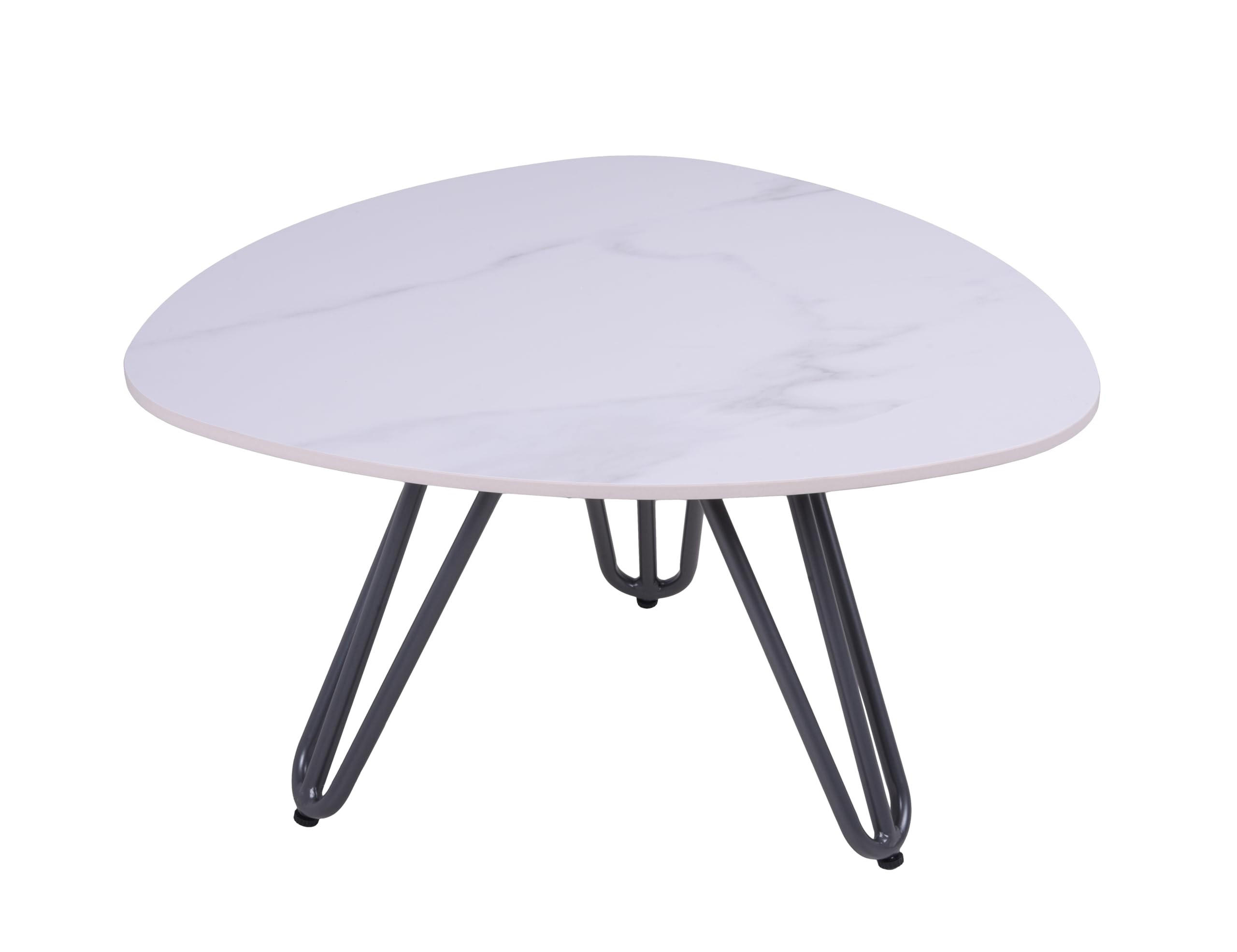 GARTENTISCH Karl 68 cm Terrassentisch - Grau, Metall (68/68/39cm) - DELUKE