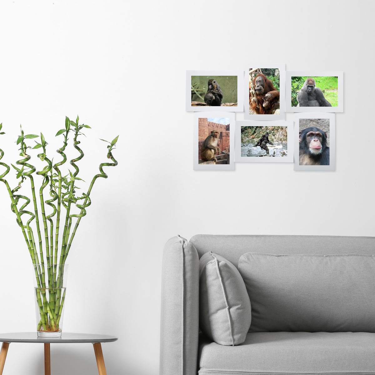 BILDERRAHMEN - Weiß, Wellpappe/Kunststoff (47.5/33/3cm) - Relaxdays