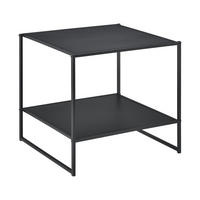 BEISTELLTISCH Salsnes - Schwarz, Metall (51/53/51cm) - [en.casa]