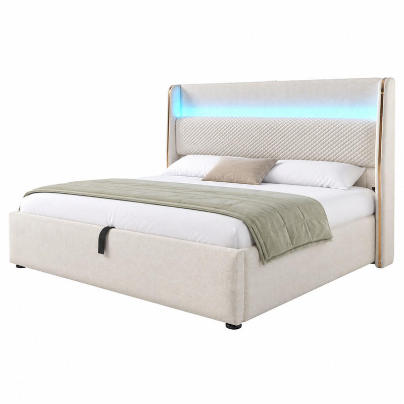 Beauniv Bett Beige 180x200 cm