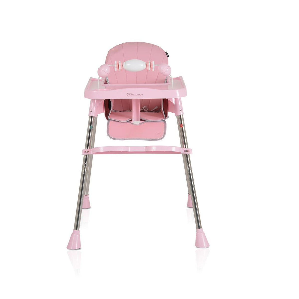 HOCHSTUHL Century rosa Spielzeug, Tablett verstellbar, Gurt, Fußstütze - Rosa, Kunststoff (63/84/61cm) - Moni