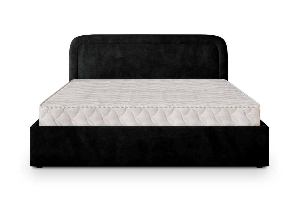 ČALOUNĚNÁ Postel BENIRA 160x200 cm Černá - černá, kompozitní dřevo/textil (160/200cm) - MASSENO