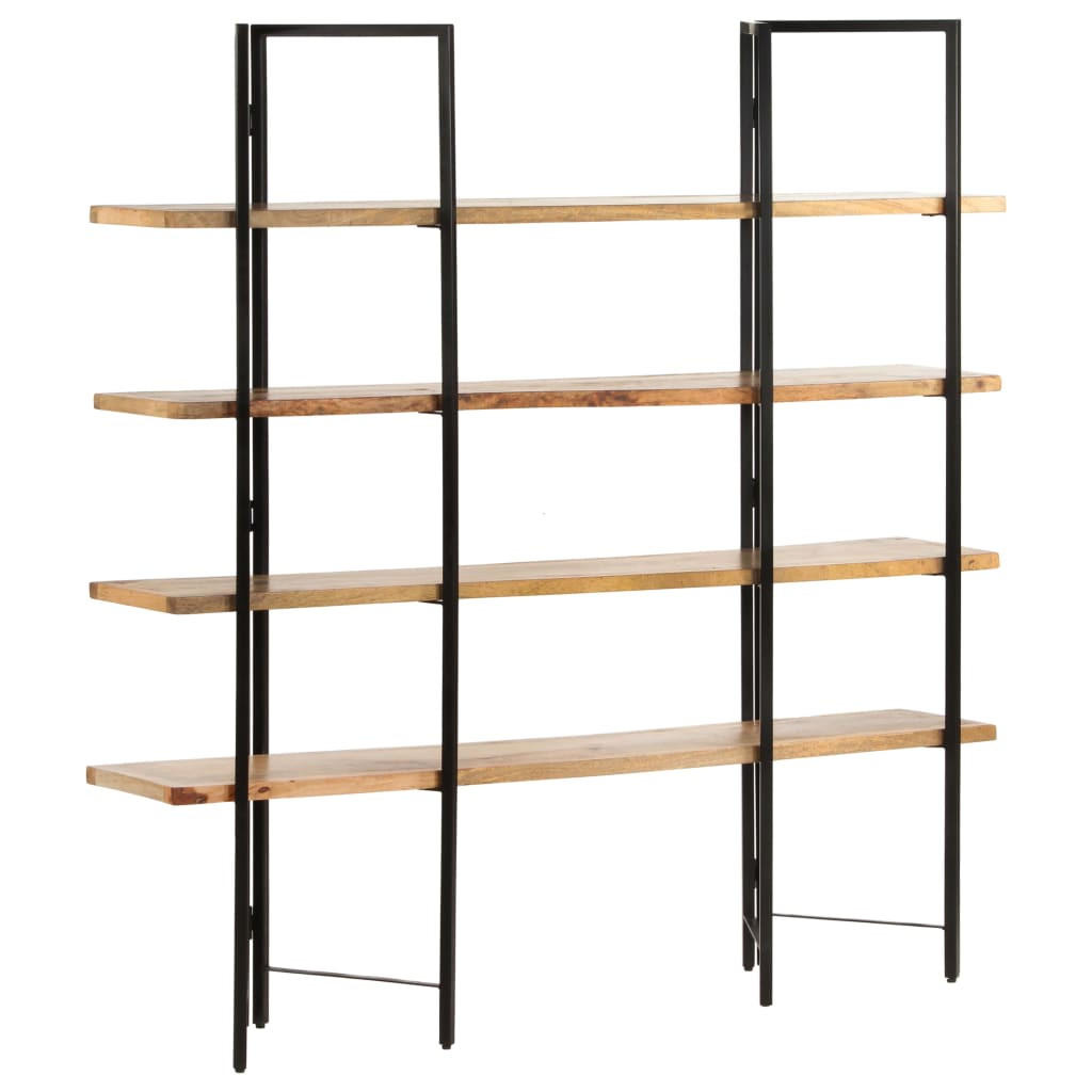 BÜCHERREGAL Mit 4 Regalböden 160/35/160 Cm Mango Massivholz - Braun, Holz (160/160/35cm) - vidaXL