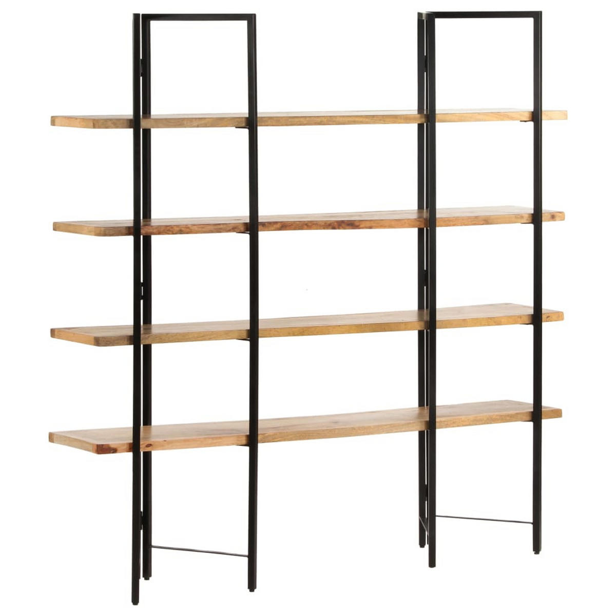 BÜCHERREGAL Mit 4 Regalböden 160/35/160 Cm Mango Massivholz - Braun, Holz (160/160/35cm) - vidaXL