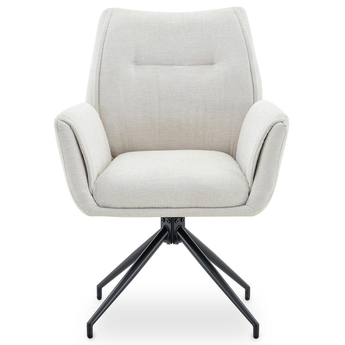 ESSZIMMERSTÜHLE LIRA 2er-Set cremeweiß - Creme, Textil (65/88/64cm) - IDIMEX