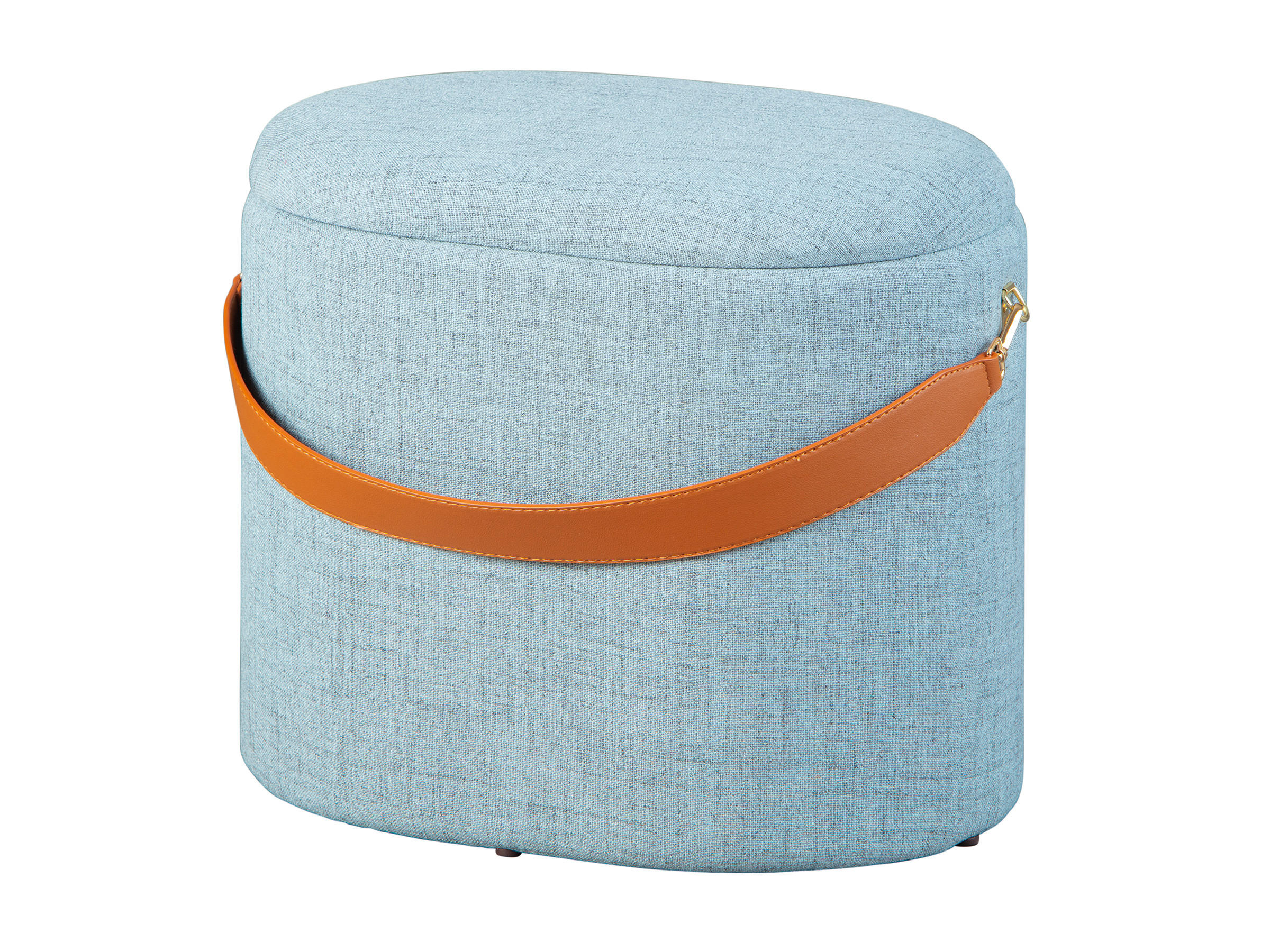 POUF grau und braun - Grau, Holzwerkstoff (42/36/30cm) - ebuy24
