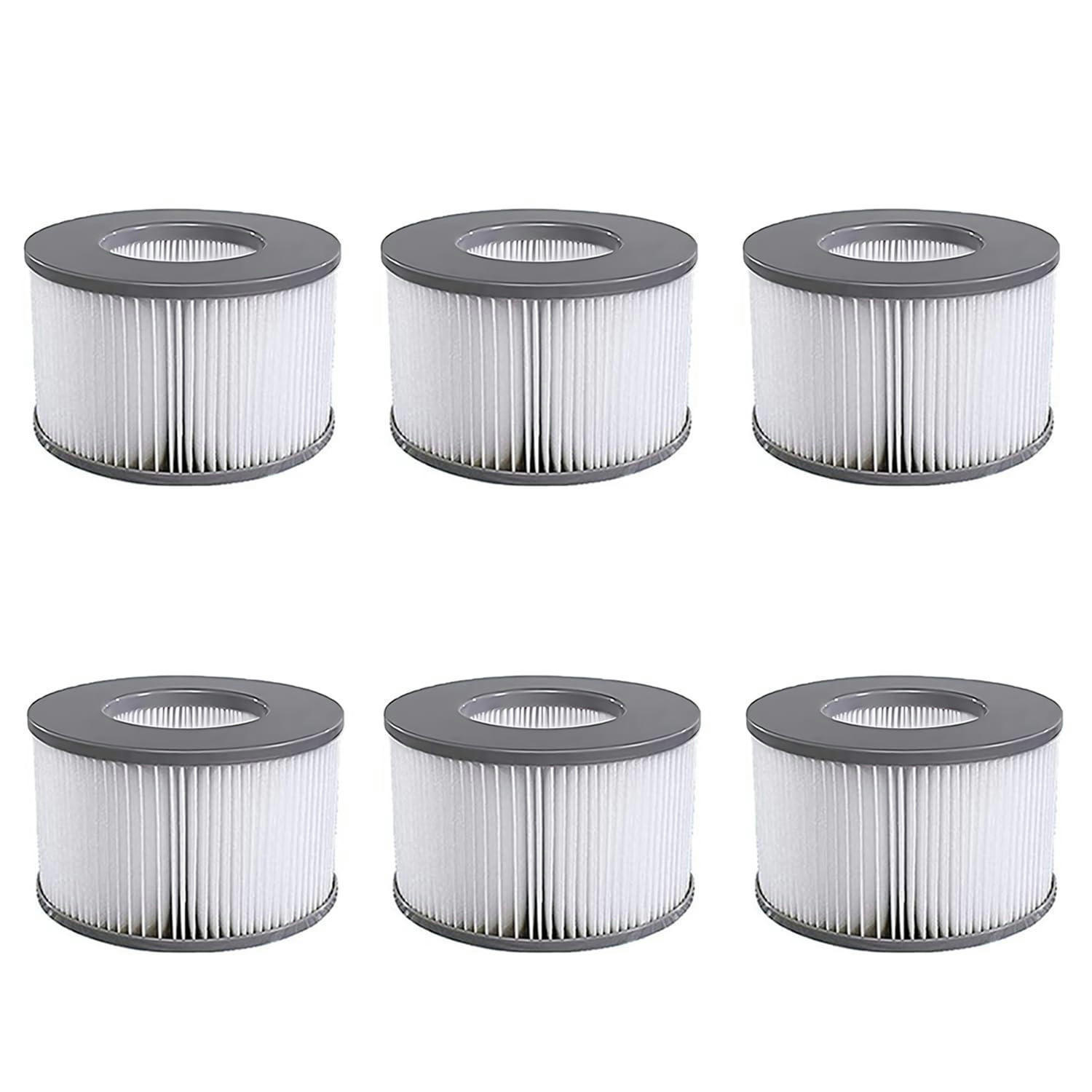 FILTERKARTUSCHEN 6er Set für Whirlpools und aufblasbare Pools - Multicolor, Kunststoff (1/1/1cm)
