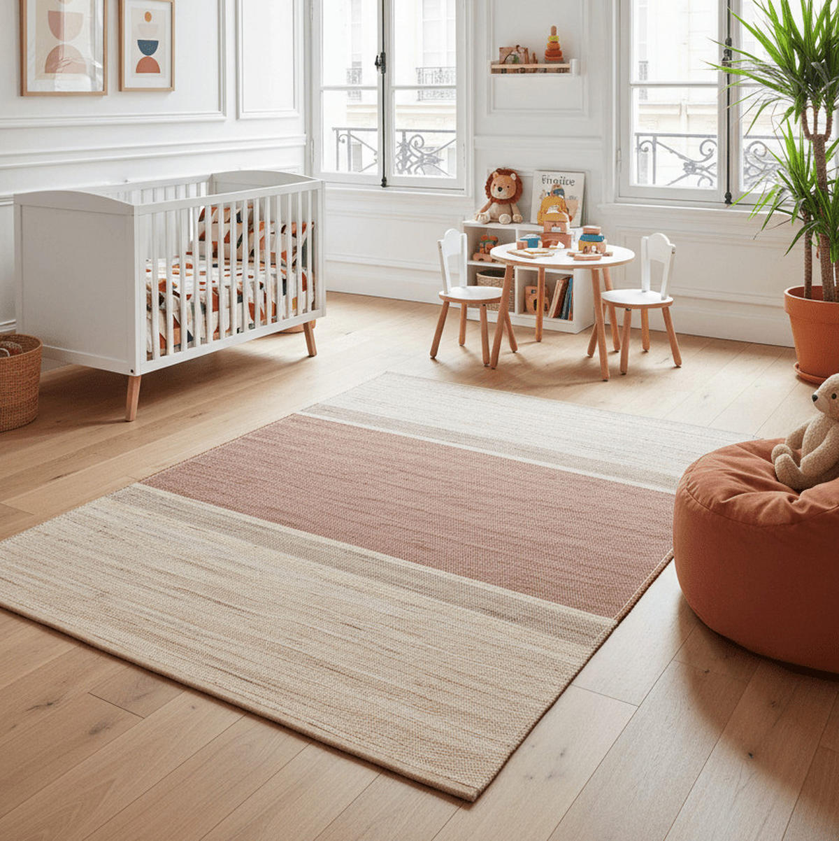 DESIGN-TEPPICH aus handgewebter Jute bruin - Braun, Naturmaterialien (200/290cm) - AFK Living