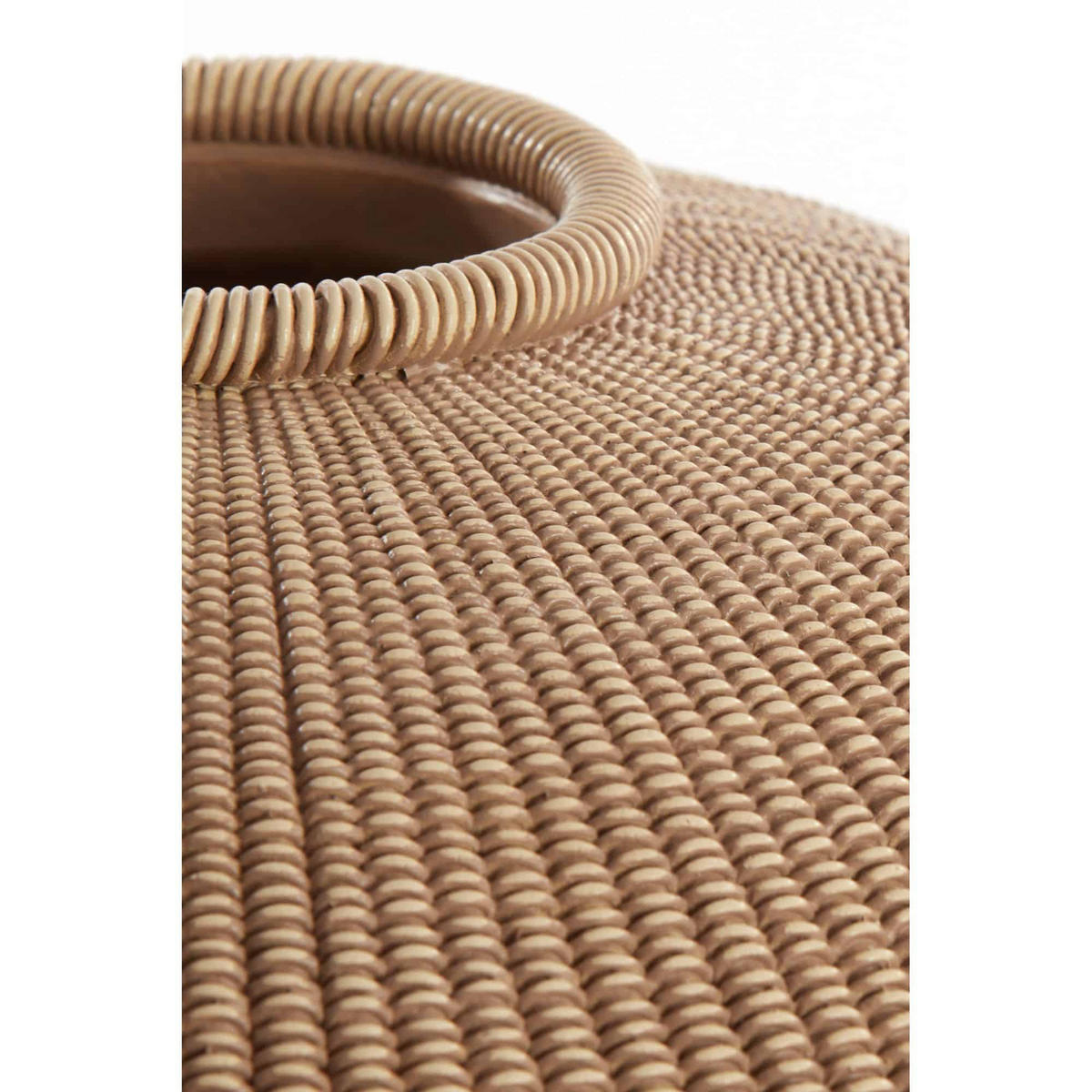 VASE Valerie Braun 46/46/37 cm - Braun, Kunststoff (37cm) - Light & Living
