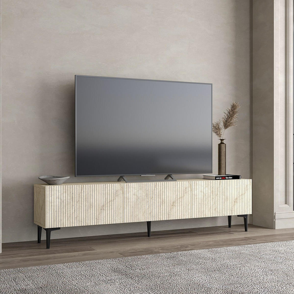 TV-MÖBEL oscar beige - Beige, Holz (31/45/180cm) - Habitat Garten