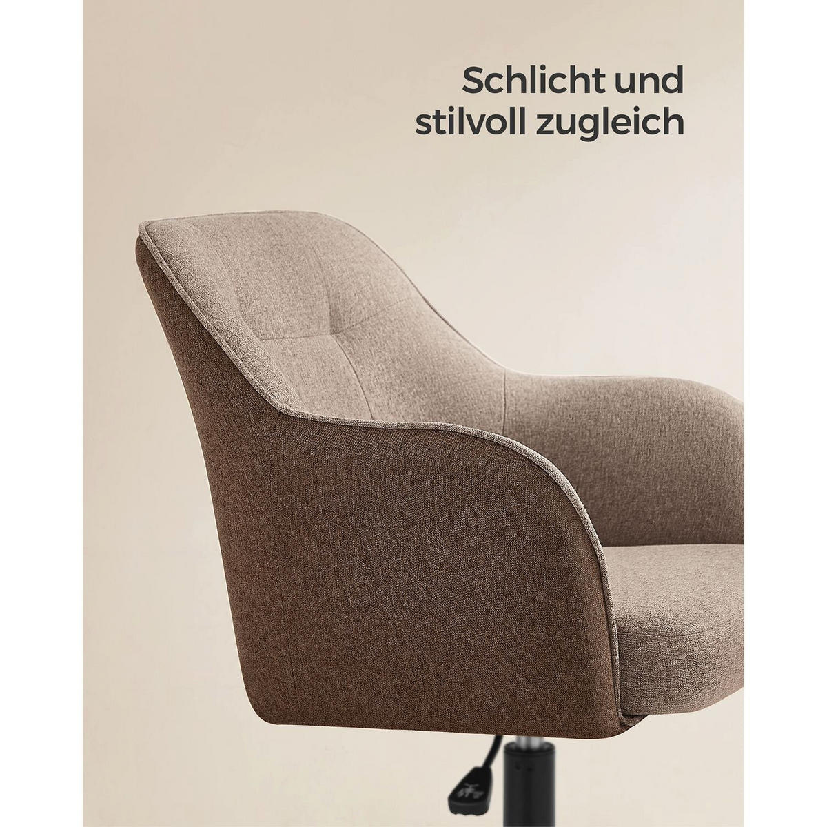 BÜROSTUHL ADELAIDE - Braun, Holzwerkstoff (65/93/69cm) - Hansiro
