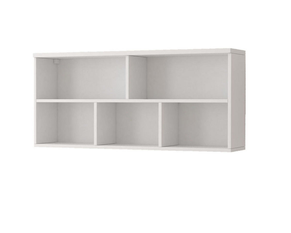 KINDERZIMMER-SET INGE I Weiß/Blau 6-teilig - Blau/Weiß, Holzwerkstoff (419/193/206cm) - Deine Möbel 24