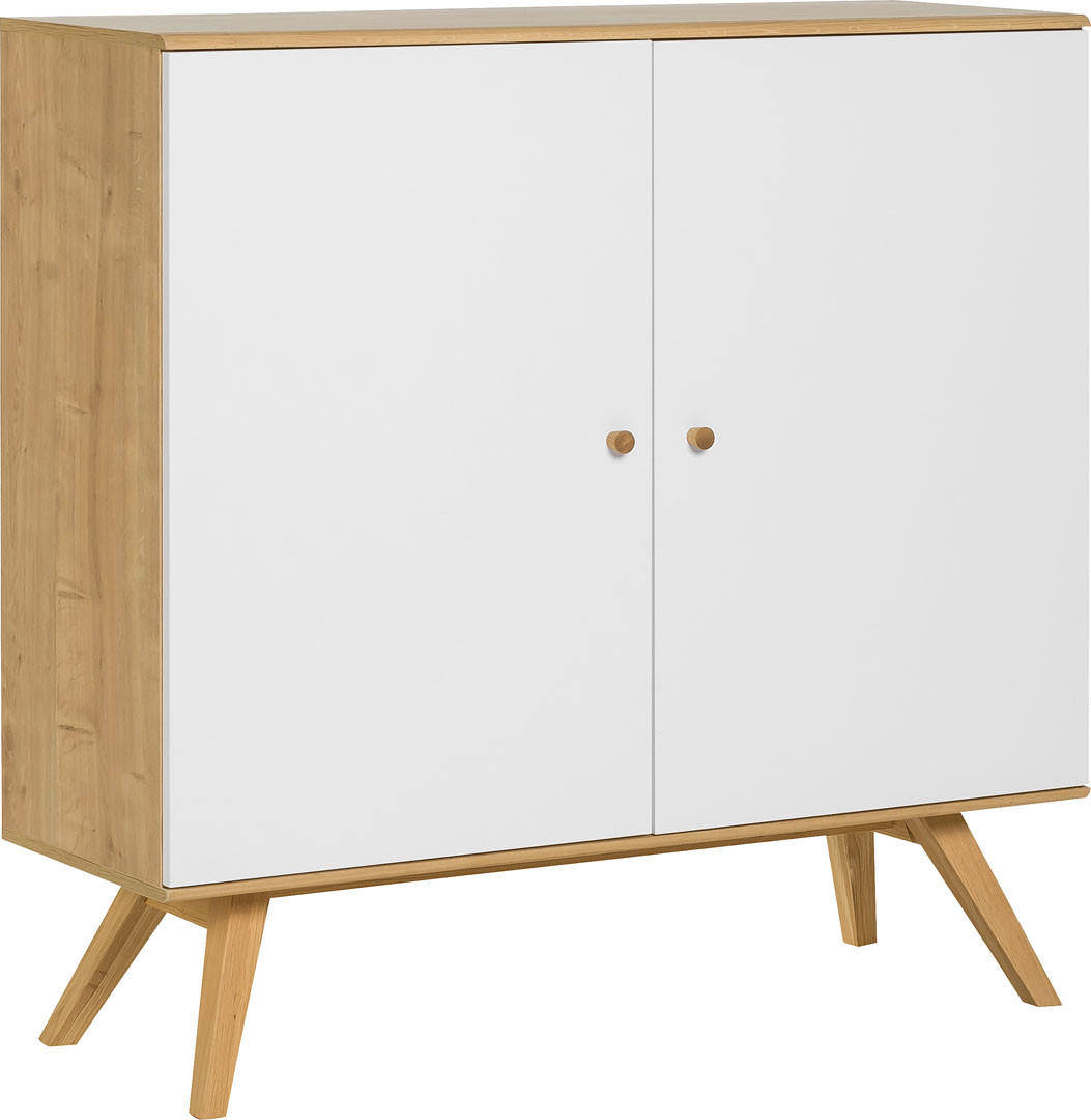 KOMMODE NATURE - Weiß, Holzwerkstoff (120/117/40cm) - Vox Möbel
