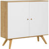 KOMMODE NATURE - Weiß, Holzwerkstoff (120/117/40cm) - Vox Möbel