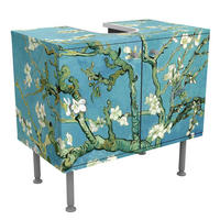WASCHBECKENUNTERSCHRANK Vincent van Gogh - Mandelblüte 60/55/35 cm - Blau, Holzwerkstoff (60/55cm) - Bilderwelten