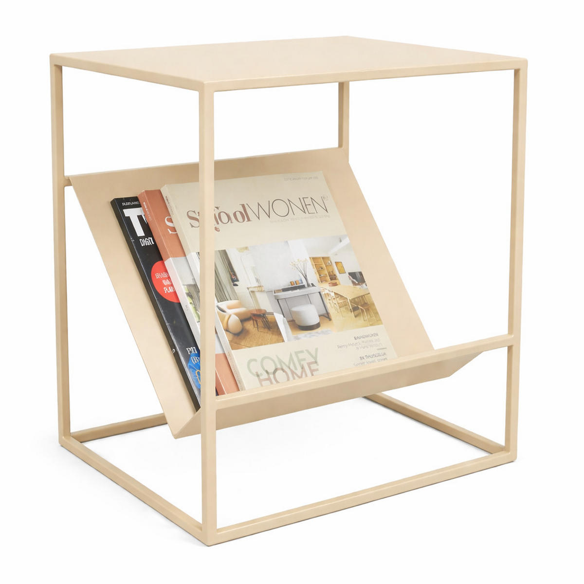 BEISTELLTISCH Freek Beige - Beige, Metall (34/45/50cm) - LOFT42