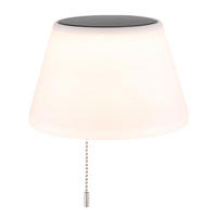 LED SOLAR AUSSENLEUCHTE Flaschenlampe Opal - Weiß, Metall (20/20/23cm) - Globo Lighting