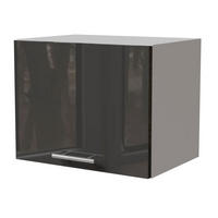 KLAPPHÄNGESCHRANK Essen W4B/45 Graphit Hochglanz / Weiß Matt 45 / 32,5 / 36cm - Graphitfarben/Weiß, Holz/Holzwerkstoff (45/36/32.5cm) - Feldmann-Wohnen