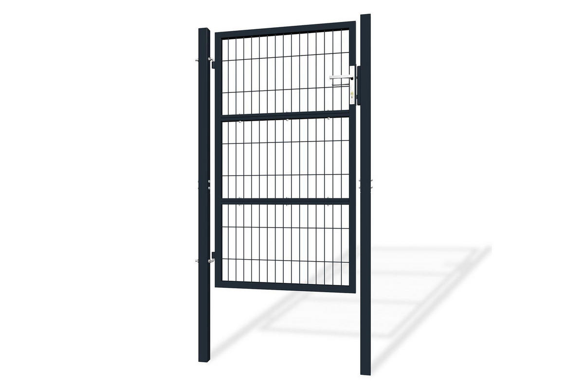 ZAUNTOR Razo grau 1m H.160cm Metall - Grau, Metall (106/166cm) - Casanoov