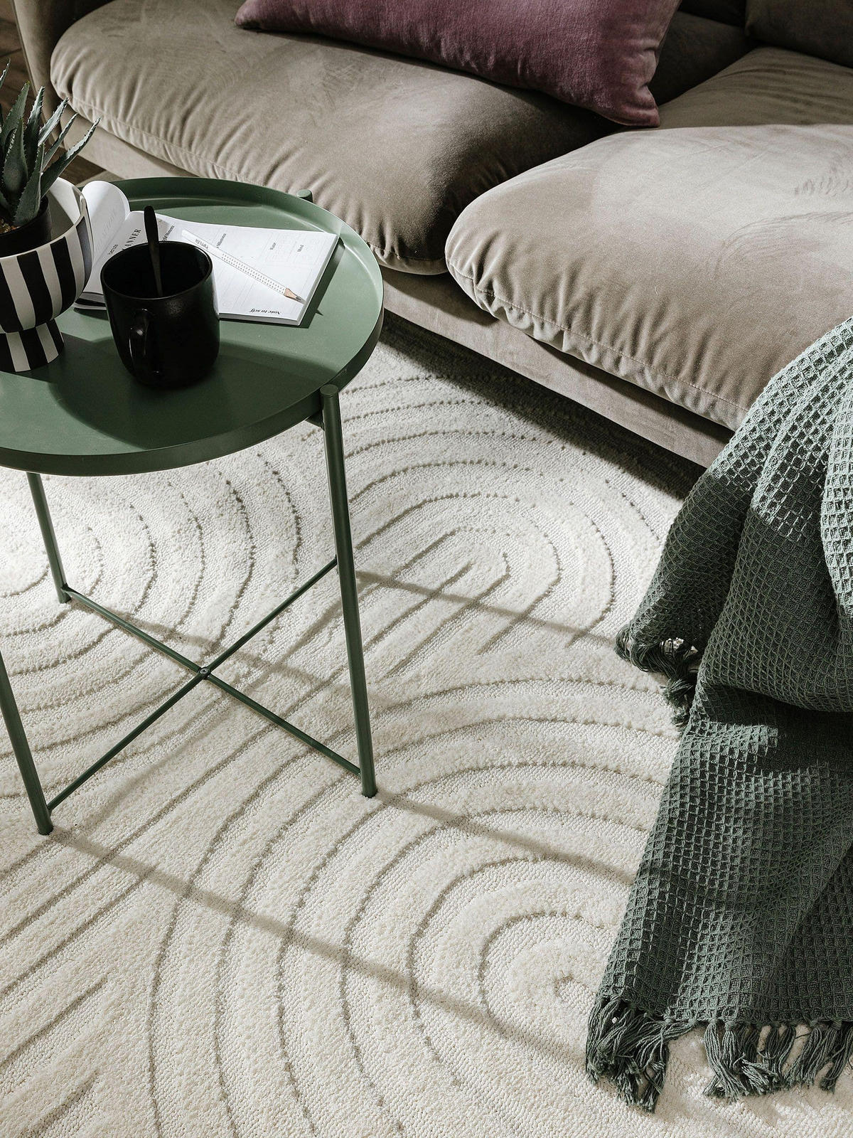 TEPPICH Paloma Cream 160x230 cm - Creme, Textil (160/230cm) - benuta Pop