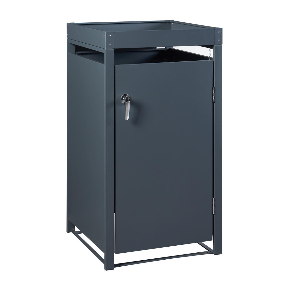 MÜLLTONNENBOX Valkeakoski - Anthrazit, Metall (59.5/110/62cm) - [en.casa]