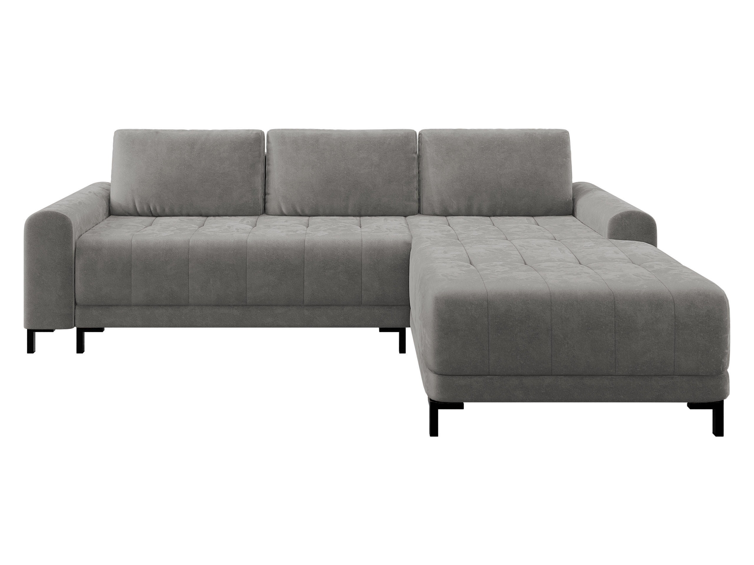 ECKSOFA Aris L, Seite: Rechts - Schwarz/Grau, Holz/Textil (258/168cm) - MIRJAN24