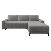 ECKSOFA Aris L, Seite: Rechts - Schwarz/Grau, Holz/Textil (258/168cm) - MIRJAN24