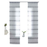 FLÄCHENVORHANG 2ER SET »Frankfurt« HxB 245x60 cm Grau - Grau, Textil (60/245cm) - Gardinenbox