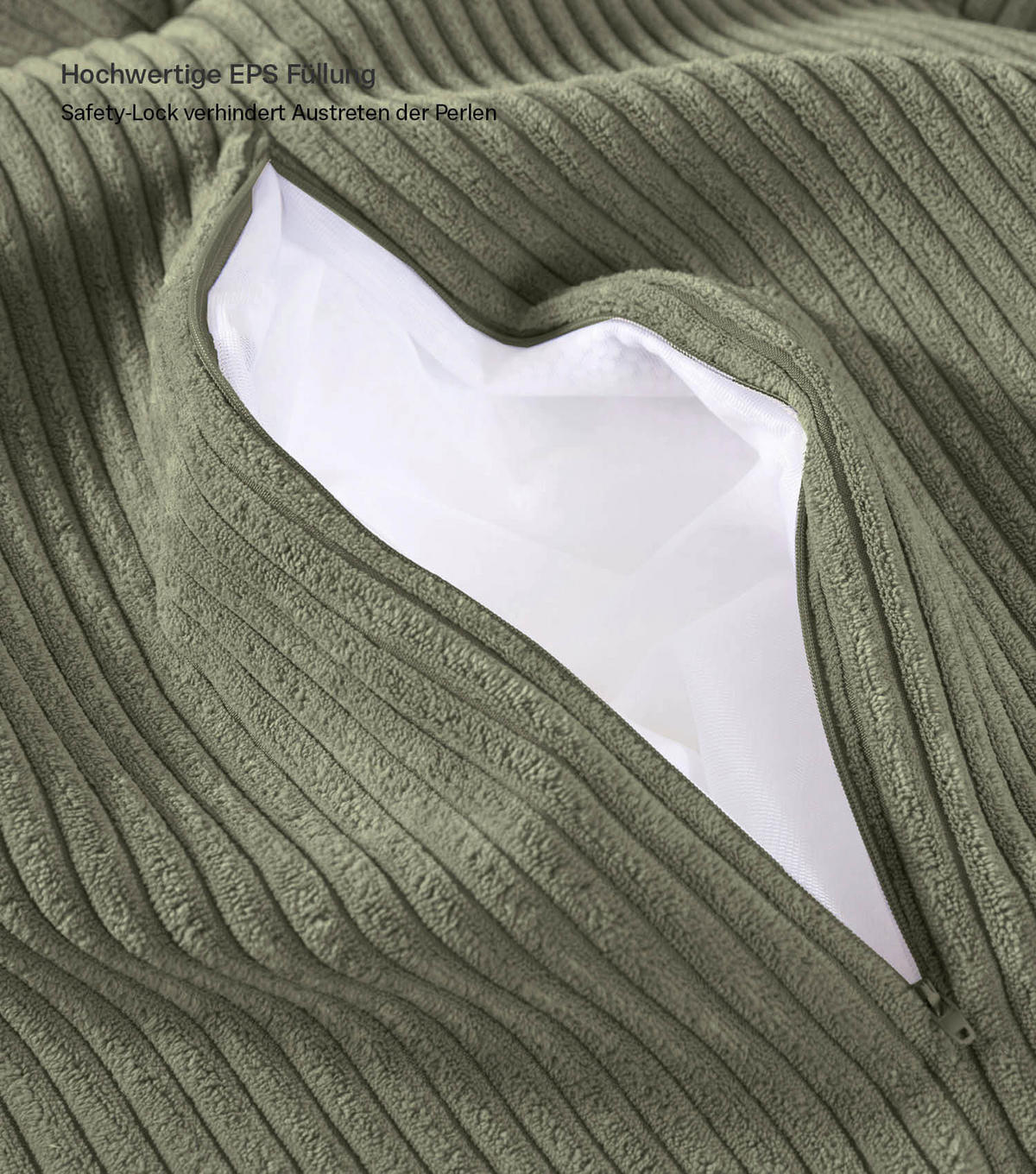 POUF Der Ruhestifter - Grün, Textil (65/35/55cm) - Mokebo