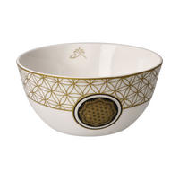 KÜNSTLERSCHALE Blume des Lebens weiß, Fine Bone China, Bunt, 15 cm - Multicolor, Keramik (7cm) - Goebel