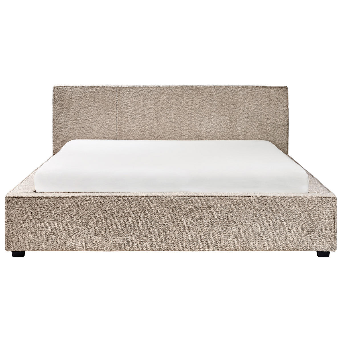 POLSTERBETT mit Lattenrost 160x200 cm Beige Mirande - Taupe, Textil (160/200cm) - Beliani