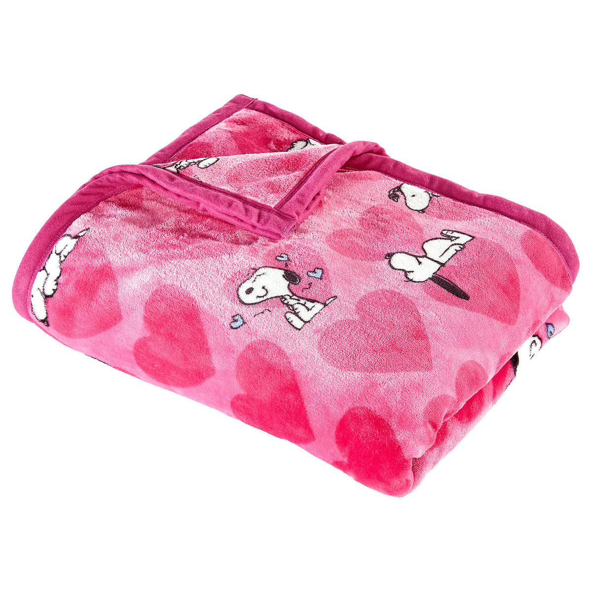 FLEECEDECKE Peanuts Amore - Pink, Kunststoff (130/170cm) - Butlers