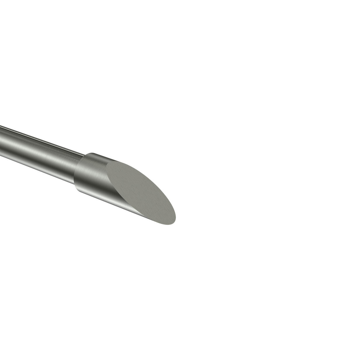 ENDSTÜCKE FÜR GARDINENSTANGEN 16 mm Ø, Santoni Edelstahl-Optik, Packung 2 Stück - Edelstahlfarben, Metall (6/2/2cm) - INTERDECO