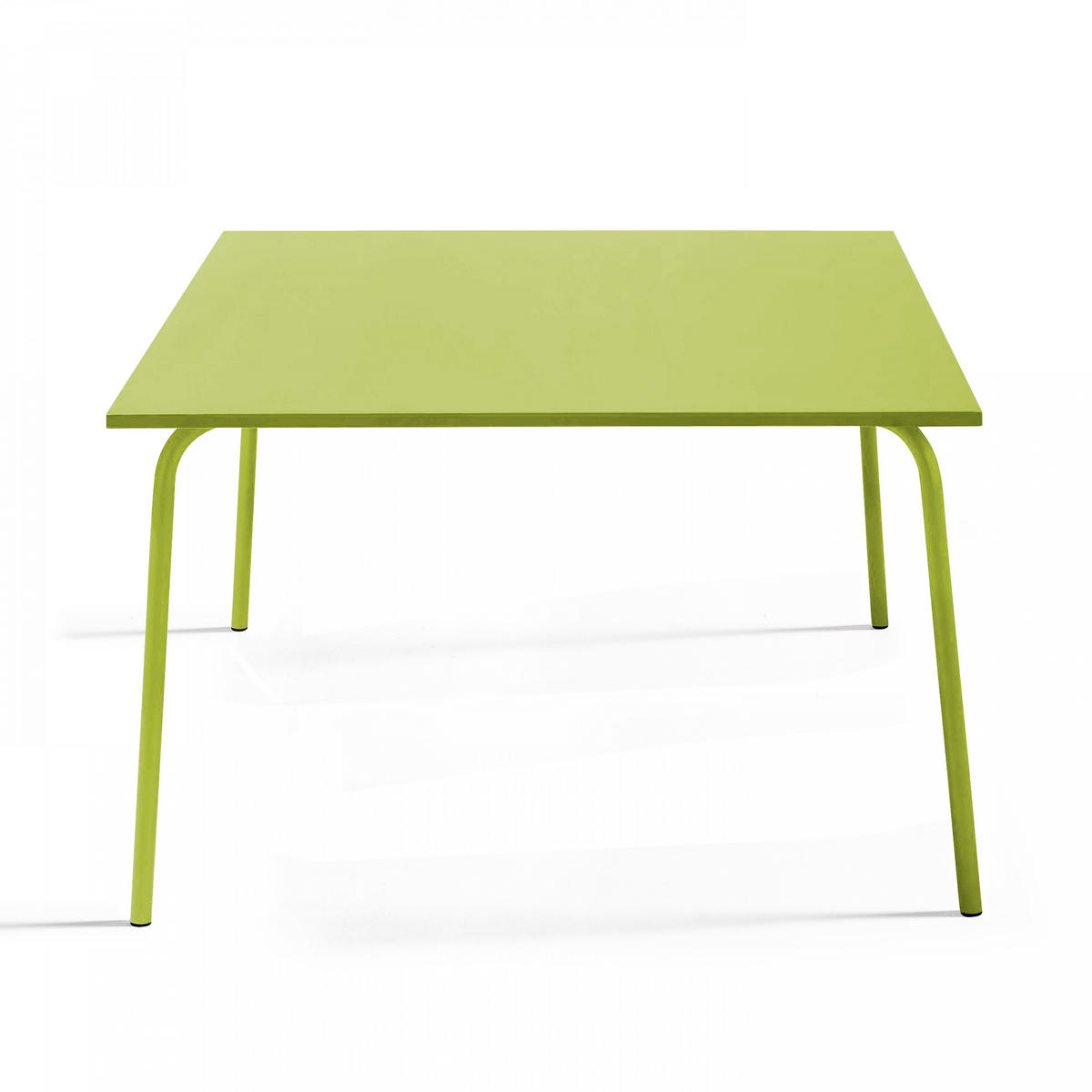 GARTENTISCH , Grün - Grün, Metall (120/120/72cm) - Oviala