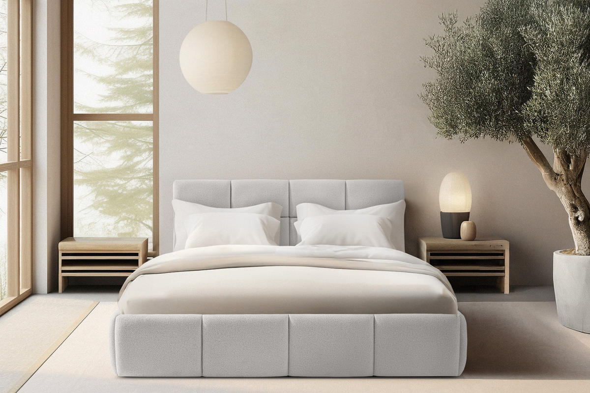 POLSTERBETT ALTOS, weiß - Weiß, Holz/Holzwerkstoff (140/200cm) - KONSIMO®