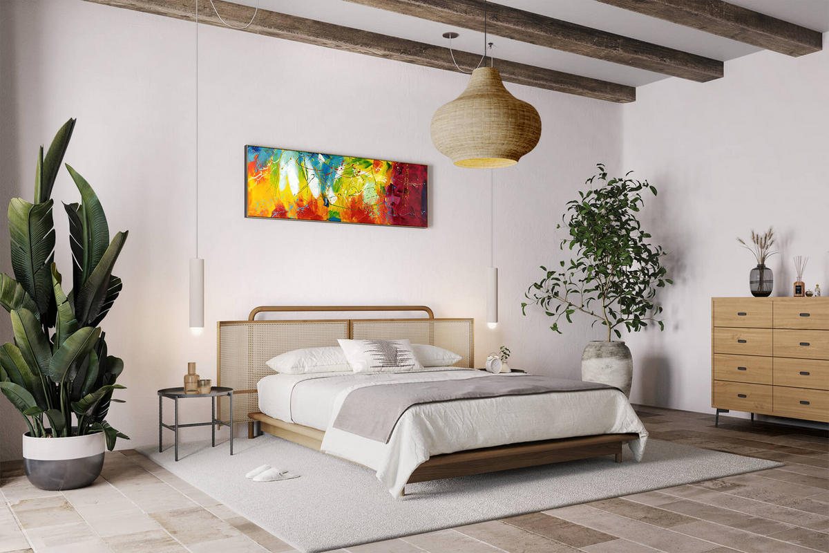ÖLGEMÄLDE 150/50 cm - Multicolor, Holz/Textil (150/50cm) - KUNSTLOFT