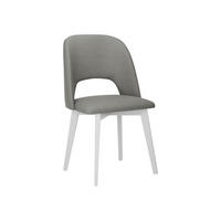 STUHL Monti 4, Holzfarbe: Weiß - Weiß/Grau, Holz (48/83/54cm) - MIRJAN24