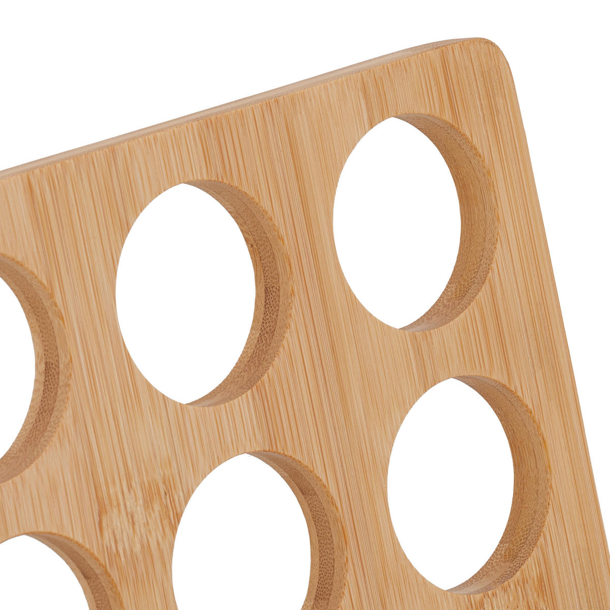 KAPSELHALTER - Hellbraun, Holz (3.9/27cm) - Relaxdays